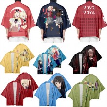 Lycoris Recoil anime kimono cloak mantle hoodie