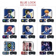 Blue Lock anime zipper wallet purse