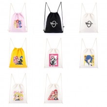 Bocchi The Rock anime drawstring backpack bag
