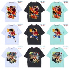 One Piece anime cotton t-shirt t shirts(4 colors)