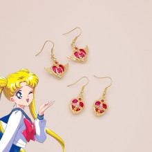 Sailor Moon anime necklace earrings
