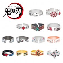 Demon Slayer anime alloy rings