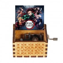 Demon Slayer anime Jurassic Park Halloween wood anime music box