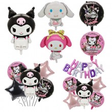 Sanrio Melody kitty Cinnamoroll Kuromi anime balloon(price for 10pcs)