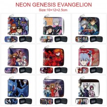 EVA anime zipper wallet purse