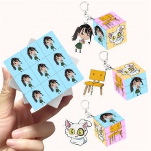 Suzume no Tojimari anime magic cube and key chain