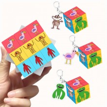 Garten of Banban game magic cube and key chain