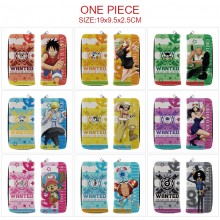 One Piece anime long zipper wallet purse