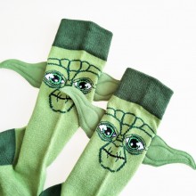 Star Wars Yoda anime long socks a pair