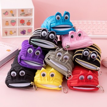 Creative caterpillar zipper pen bag pencil case