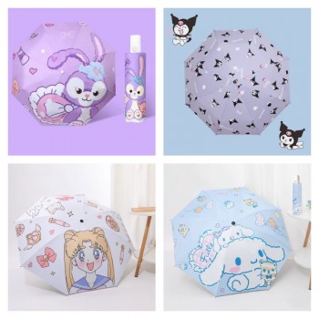 Cinnamoroll Kuromi Sailor Moon anime tri-fold automatic umbrella