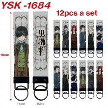 Kuroshitsuji Black Butler anime rope key chains se...