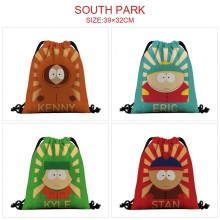 South Park game nylon drawstring backpack bag