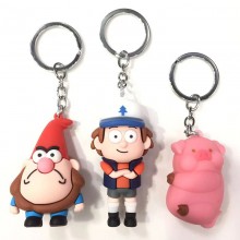 Gravity Falls figure doll key chains