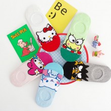 Melody kitty Cinnamoroll Kuromi anime short socks ...