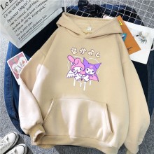 Melody Kuromi anime thick long sleeve hoodies cloth