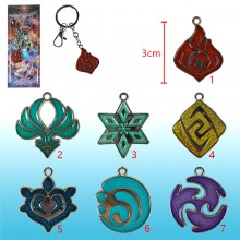 Genshin Impact game key chain/necklace