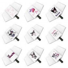 Kuromi anime tri-fold automatic umbrella