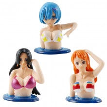 Boa Hancock Nami Rem anime chest shaking figure