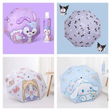 Cinnamoroll Kuromi Sailor Moon anime tri-fold automatic umbrella