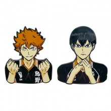 Haikyuu anime alloy brooch pins