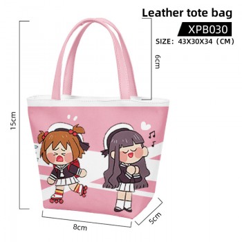 Card Captor Sakura anime waterproof leather tote bag handbag