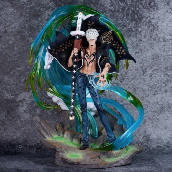 One Piece Trafalgar D. Water Law anime figure(can light)