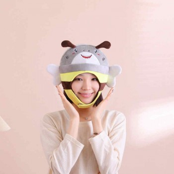 Shark Bee head anime cosplay plush hat