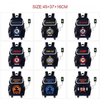 Dragon Ball anime USB charging laptop backpack school bag