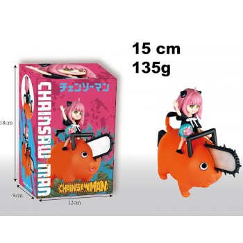 Chainsaw Man Anya Forger Riding Pochita anime figure