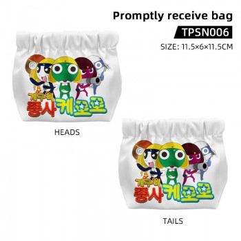 Keroro automatic closing portable  shrapnel storage bag cosmetic cases