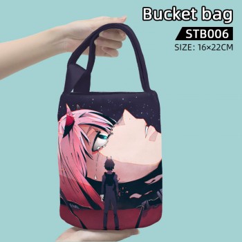 DARLING in the FRANXX cylinder bucket shaped handbags shoulder bag