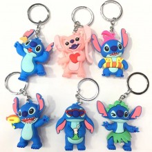 Stitch anime figure doll key chain