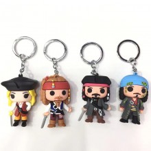 Jack Sparrow anime figure doll key chain