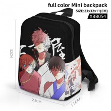 Gintama anime full color mini backpack bag