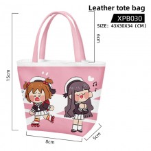 Card Captor Sakura anime waterproof leather tote b...