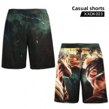 Attack on Titan anime casual shorts trousers
