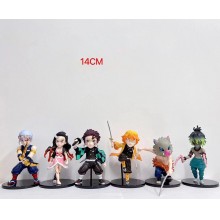 Demon Slayer anime figures set(6pcs a set)(OPP bag...