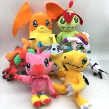 8inches Digital Monster anime plush dolls set(7pcs...