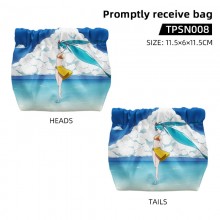 Hatsune Miku automatic closing portable  shrapnel storage bag cosmetic cases