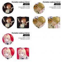 Chainsaw Man two-sided folding makeup mirror cosme...