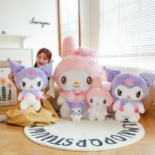 Melody Kuromi anime plush doll 25CM/55CM