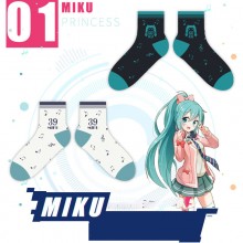 Hatsune Miku cotton short socks a pair