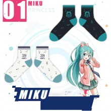 Hatsune Miku cotton short socks a pair