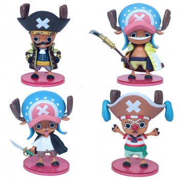 One Piece Chopper anime figure 10cm (4 pcs a set)