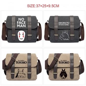 Totoro anime canvas satchel shoulder bag