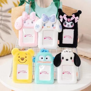 Melody Cinnamoroll Kuromi Bear ID cards holders cases lanyard key chain