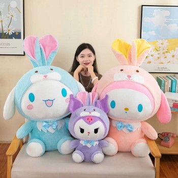 16inches Melody Cinnamoroll Kuromi anime plush doll 40CM