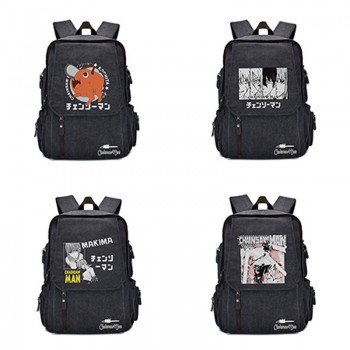 Chainsaw Man anime canvas backpack bag