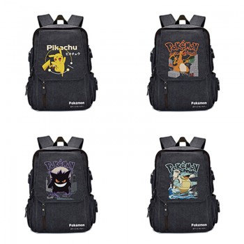 Pokemon anime canvas backpack bag